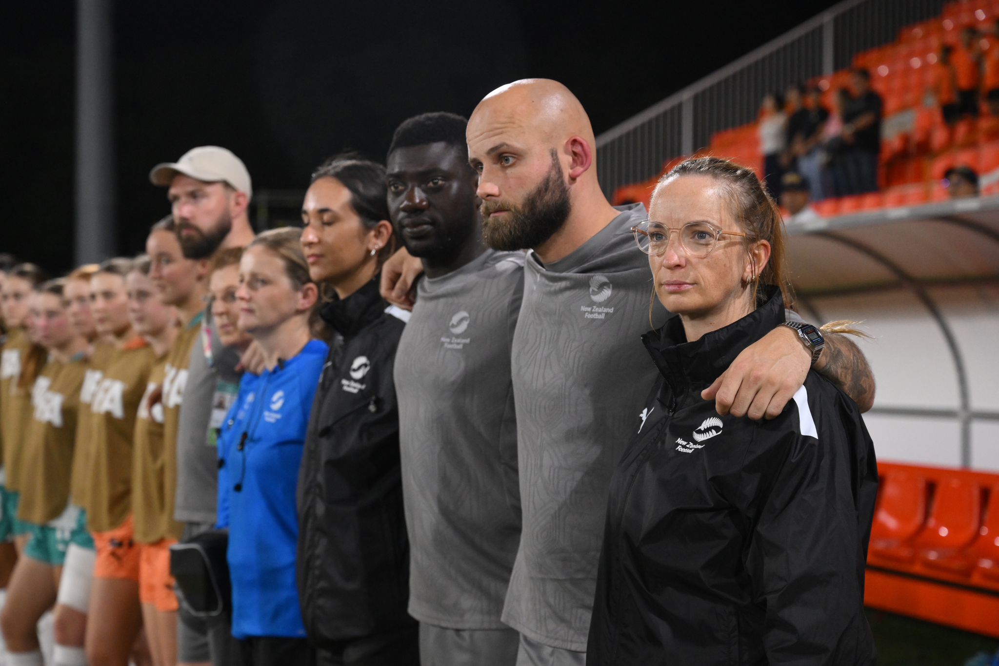 INGOAL Coach Isaac Tetteh with the Ferns at the FIFA U-17 Women's World Cup